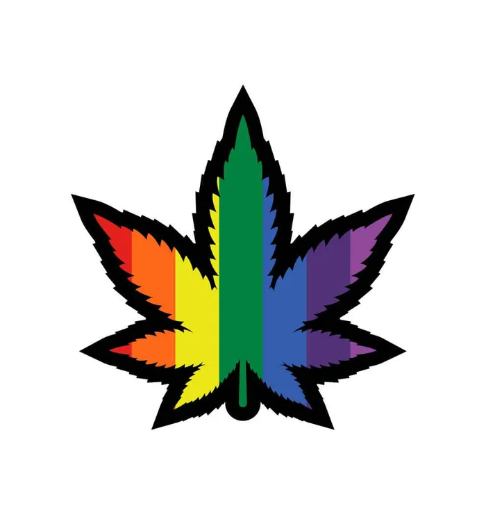 Wood Rocket Vibrators Rainbown Maijuana Leaf Pin