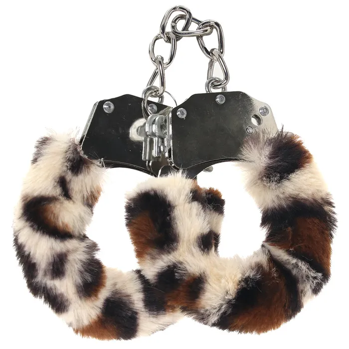 XGen Female Sex Toys WhipSmart Classic Furry Cuffs in Leopard