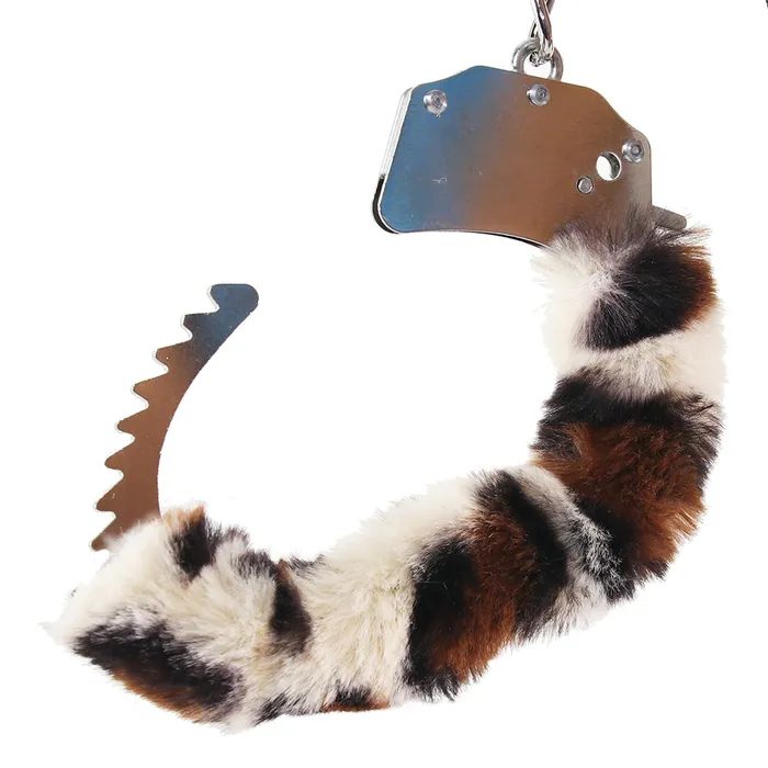 XGen Female Sex Toys WhipSmart Classic Furry Cuffs in Leopard