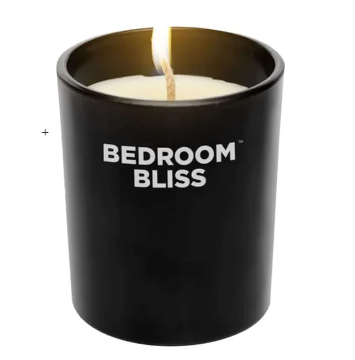 XR Brands Couples Bedroom Bliss Lovers Vanilla Scented Massage Candle Perfect for Wax Play and Sensual Massage