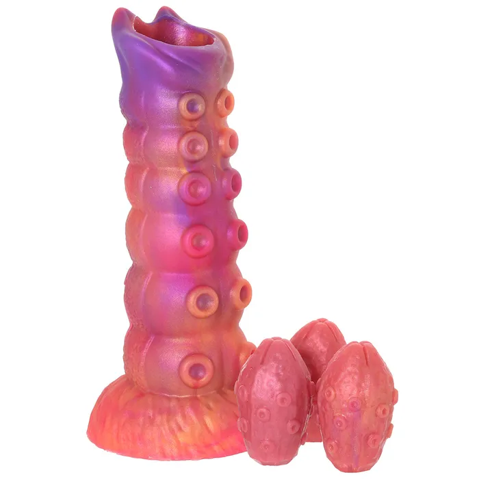 XR Brands Dildos Creature Cocks Nymphoid Ovipositor Dildo and Eggs