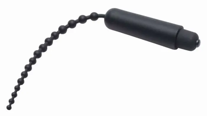 XR Brands Master Series Dark Rod Beaded Silicone Sound Anal