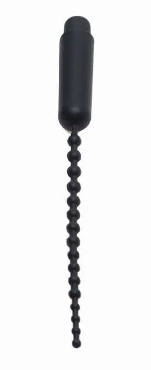 XR Brands Master Series Dark Rod Beaded Silicone Sound Anal