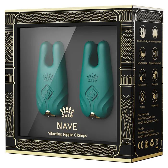 ZALO USA LLC Vibrators Zalo NaveTurquoise Green