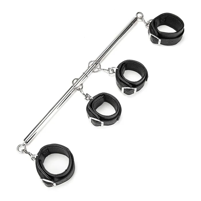 4 Cuff Expandable Spreader Bar Set With Detachable Wrist Ankle Cuffs Lux Fetish Couples 4 Cuff Expandable Spreader Bar Set With Detachable Wrist Ankle Cuffs Lux Fetish Couples
