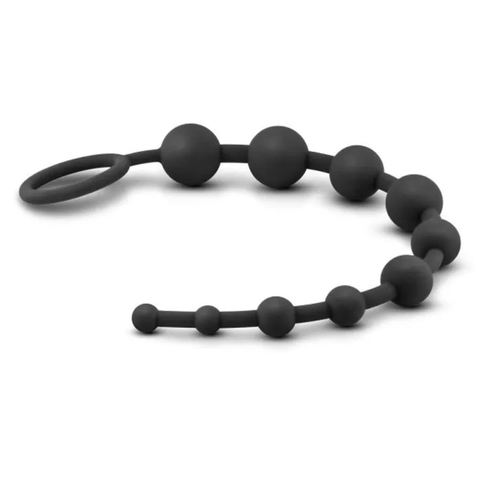 Anal Adventures Platinum Silicone 10 Anal Beads Black Blush Novelties Male Sex Toys Anal Adventures Platinum Silicone 10 Anal Beads Black Blush Novelties Male Sex Toys