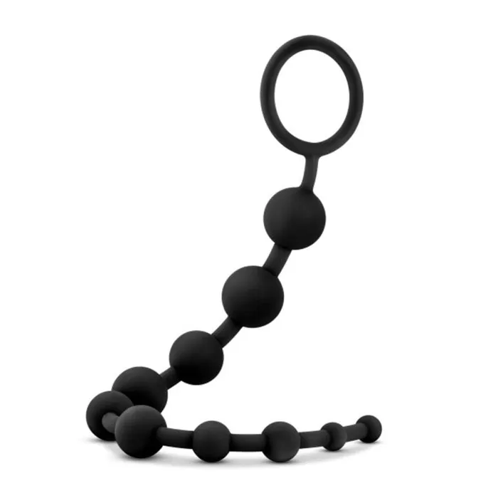 Anal Adventures Platinum Silicone 10 Anal Beads Black Blush Novelties Male Sex Toys Anal Adventures Platinum Silicone 10 Anal Beads Black Blush Novelties Male Sex Toys
