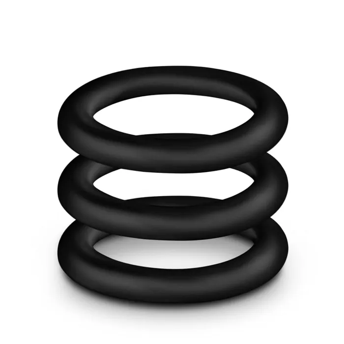 Anal Performance Vs2 Pure Premium Silicone Cockrings Small Black Blush Novelties Anal Performance Vs2 Pure Premium Silicone Cockrings Small Black Blush Novelties