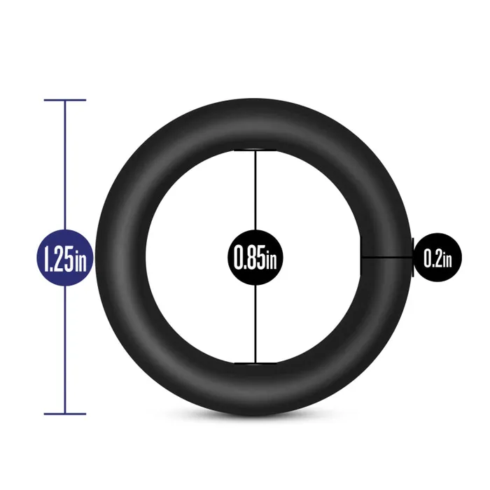 Anal Performance Vs2 Pure Premium Silicone Cockrings Small Black Blush Novelties Anal Performance Vs2 Pure Premium Silicone Cockrings Small Black Blush Novelties