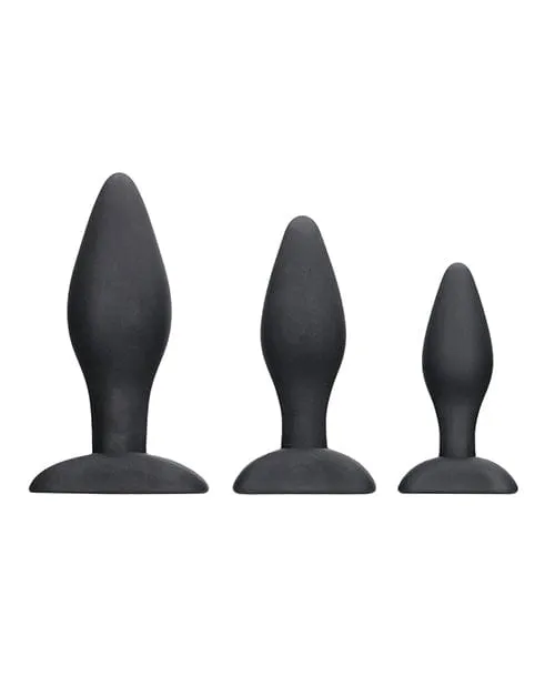 Anal Shots America Shots Ouch Apex Butt Plug Set Black