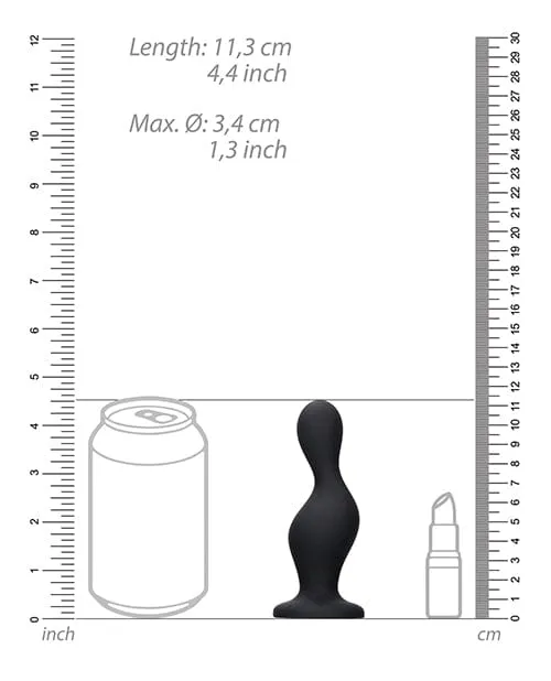 Anal Shots America Shots Ouch Wave Butt Plug Black Anal Shots America Shots Ouch Wave Butt Plug Black
