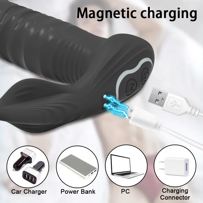 Anal Touch Honey App Control Thrusting Anal Butt Plug Vibrator Prostate Massager Bullet Buttplug