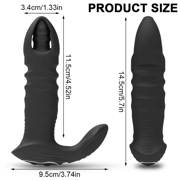 Anal Touch Honey App Control Thrusting Anal Butt Plug Vibrator Prostate Massager Bullet Buttplug