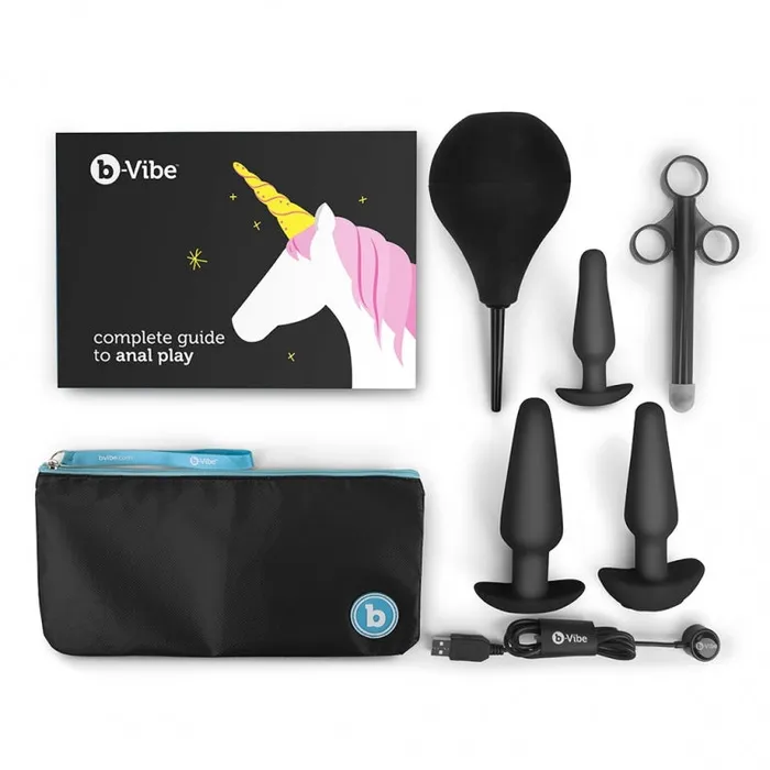 BVibe Anal BVibe Anal Training Plug Accessories Set in Black