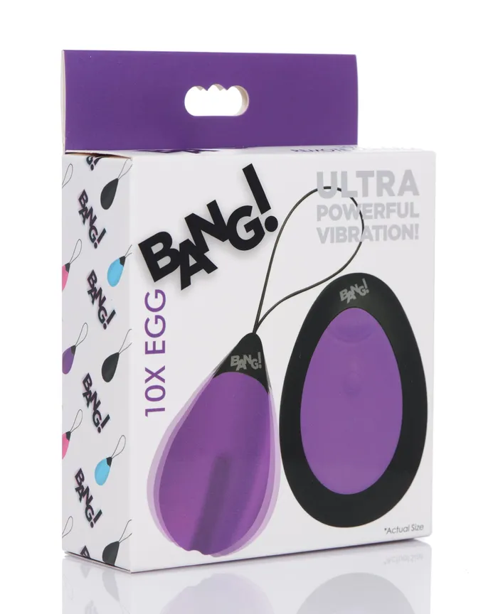 Bang 10X Silicone Vibrating Egg XR Brands Female Sex Toys