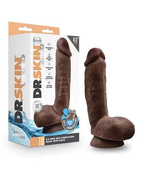 Blush Dr Skin Glide 85 Self Lubricating Dildo with Balls Blush Novelties Dildos Blush Dr Skin Glide 85 Self Lubricating Dildo with Balls Blush Novelties Dildos