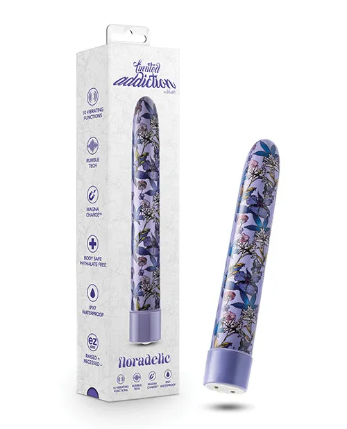 Blush Limited Addiction Floradelic 7 inch Rechargeable Vibe Purple Blush Novelties Vibrators Blush Limited Addiction Floradelic 7 inch Rechargeable Vibe Purple Blush Novelties Vibrators
