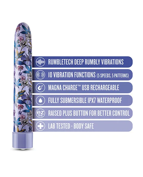 Blush Limited Addiction Floradelic 7 inch Rechargeable Vibe Purple Blush Novelties Vibrators Blush Limited Addiction Floradelic 7 inch Rechargeable Vibe Purple Blush Novelties Vibrators