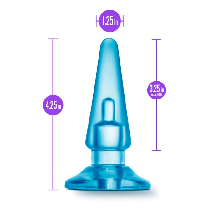 Blush Novelties Anal Sassy Anal Plug Blue Blush Novelties Anal Sassy Anal Plug Blue