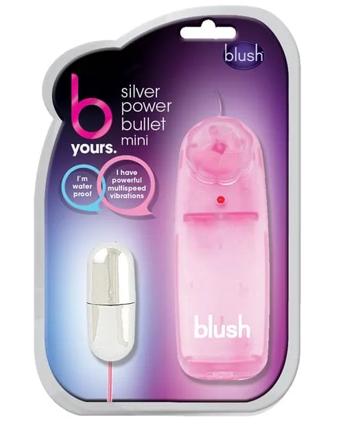 Blush Novelties Vibrators Blush B Yours Silver Bullet Mini Pink Controller
