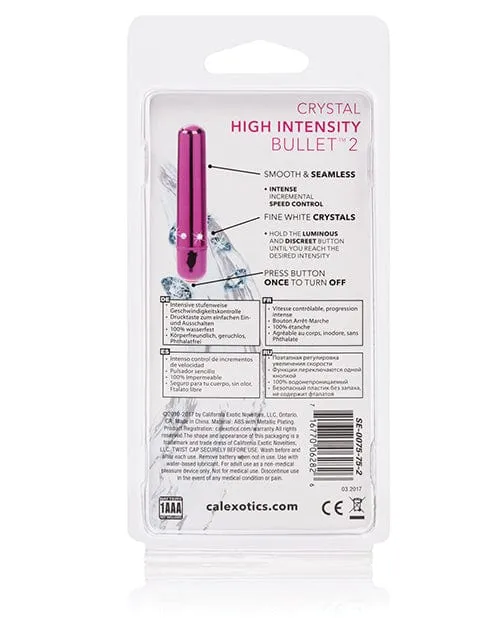 CalExotics Female Sex Toys Crystal High Intensity Bullet 2 CalExotics Female Sex Toys Crystal High Intensity Bullet 2