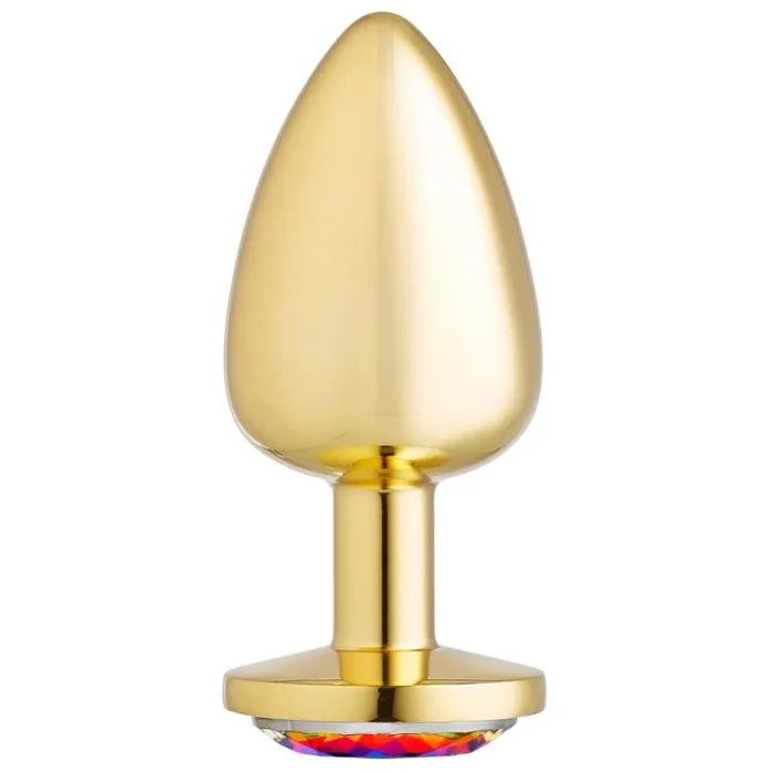 Cloud 9 Novelties Gems Large Gold Anal Plug Male Sex Toys