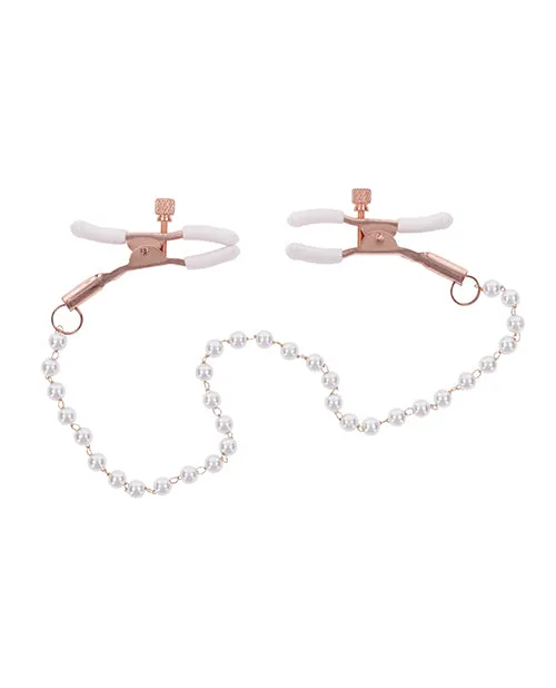 Couples Sex Mischief Sex Mischief Peaches n CreaMe Pearl Nipple Clamps Couples Sex Mischief Sex Mischief Peaches n CreaMe Pearl Nipple Clamps