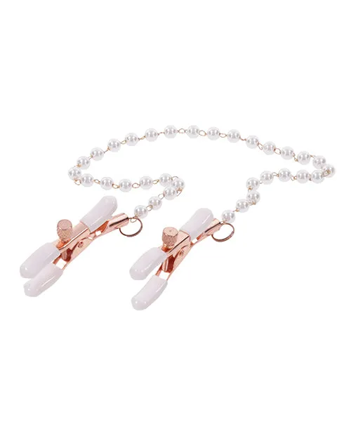 Couples Sex Mischief Sex Mischief Peaches n CreaMe Pearl Nipple Clamps Couples Sex Mischief Sex Mischief Peaches n CreaMe Pearl Nipple Clamps