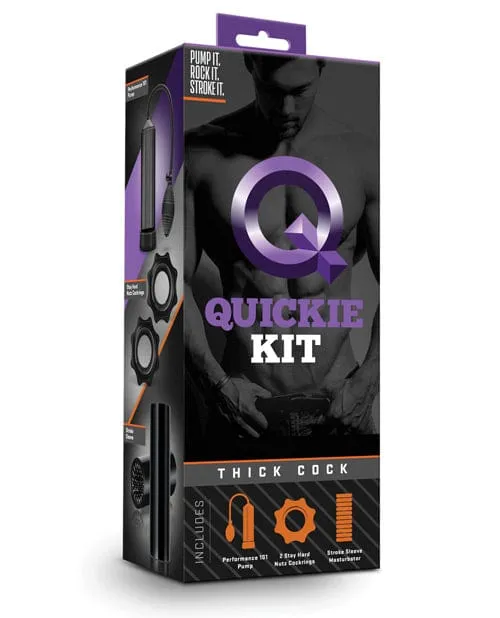 Dildos Blush Novelties Blush Quickie Kit Thick Cock Black