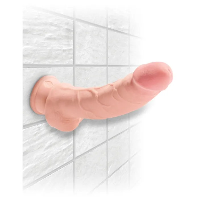 Dildos Pipedream King Cock Plus Triple Density 8 Cock With Balls Flesh
