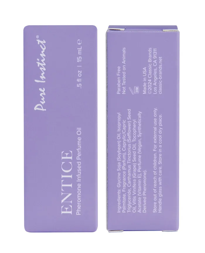 Dildos Pure Instinct Pure Instinct Pheromone Perfume Oil Entice 15 ml Dropper Glass