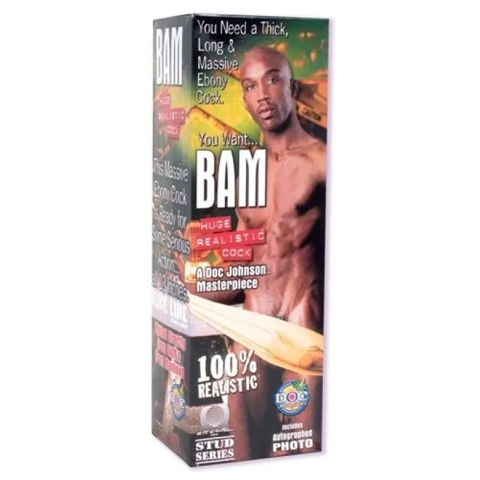 Doc Johnson Bam Huge 13 Inch Realistic Cock With Removable VacULock Suction Cup Dildos Doc Johnson Bam Huge 13 Inch Realistic Cock With Removable VacULock Suction Cup Dildos
