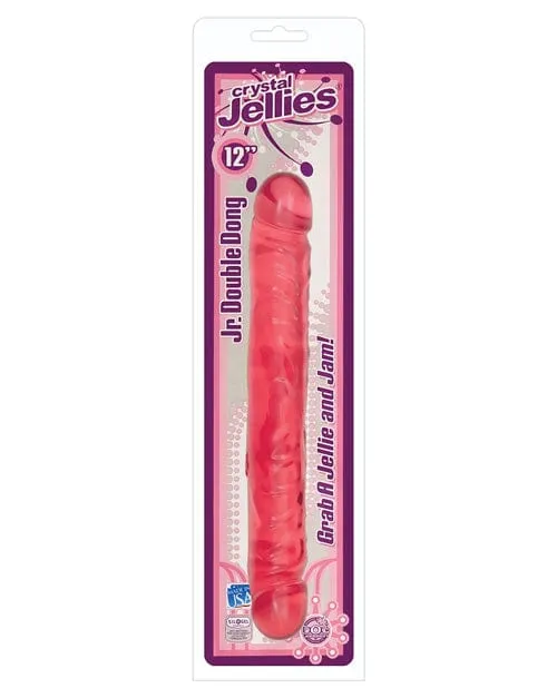 Doc Johnson Dildos Crystal Jellies 12 Jr Double Dong