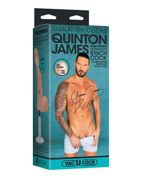 Doc Johnson Dildos Signature Cocks Ultraskyn 8 Inch Cock with removable Vaculock Suction Cup Quinton James Doc Johnson Dildos Signature Cocks Ultraskyn 8 Inch Cock with removable Vaculock Suction Cup Quinton James