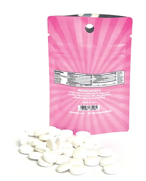 EL Products INC Male Sex Toys Yes Mints Original Mouth Watering Mints Pack of 25 Strawberry Tingle