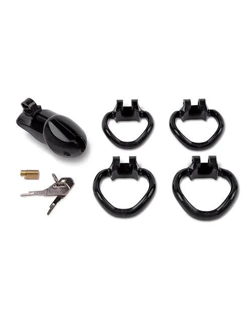 Electric Eel Male Sex Toys Lockmaster 4 Resin Cock Cage Black Electric Eel Male Sex Toys Lockmaster 4 Resin Cock Cage Black