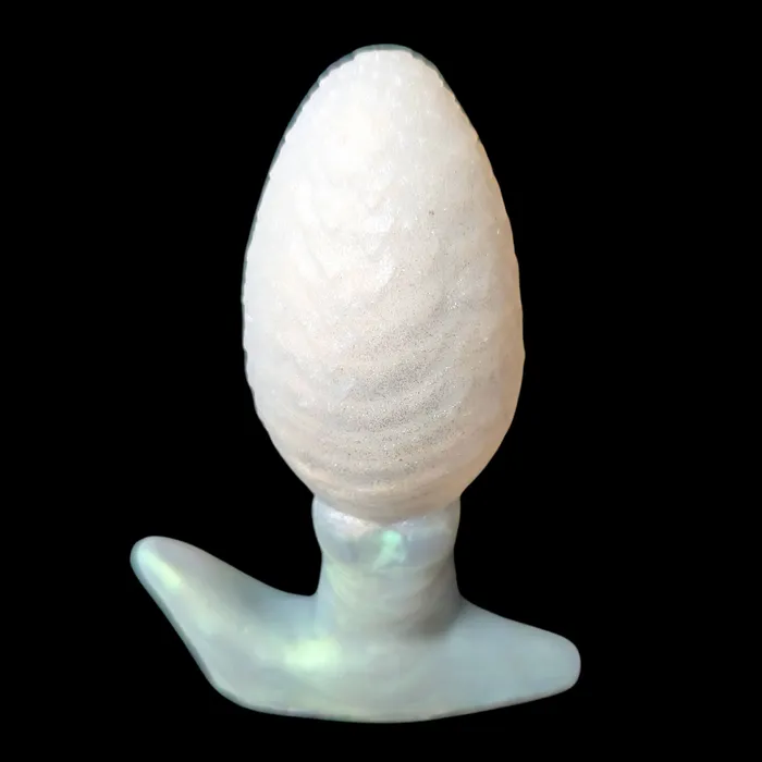 Female Sex Toys Kreature Adult Toys Premade Medium Uldreds Egg Split White and Gray Green Classic Firmness