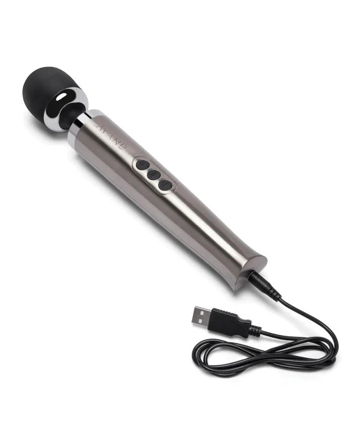 Female Sex Toys Le Wand Le Wand Die Cast Rechargeable Massager Silver