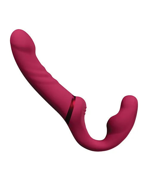 Female Sex Toys Lovense Lovense Lapis Vibrating Strapless Strap On Pink