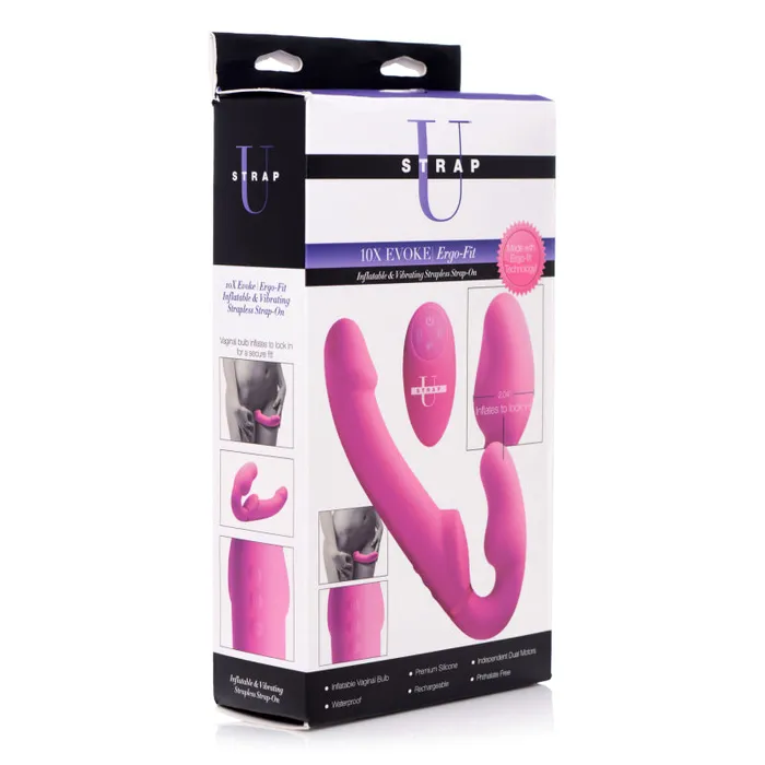 Female Sex Toys XR Brands Strap U Worlds 1st Remote Control Inflatable ErgoFit Strapless StrapOn Female Sex Toys XR Brands Strap U Worlds 1st Remote Control Inflatable ErgoFit Strapless StrapOn