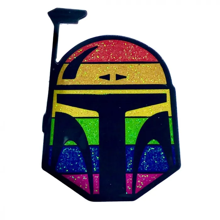 Geeky Kinky Anal Geeky Kinky Boba Fett Pride Rainbow Enamel Pin