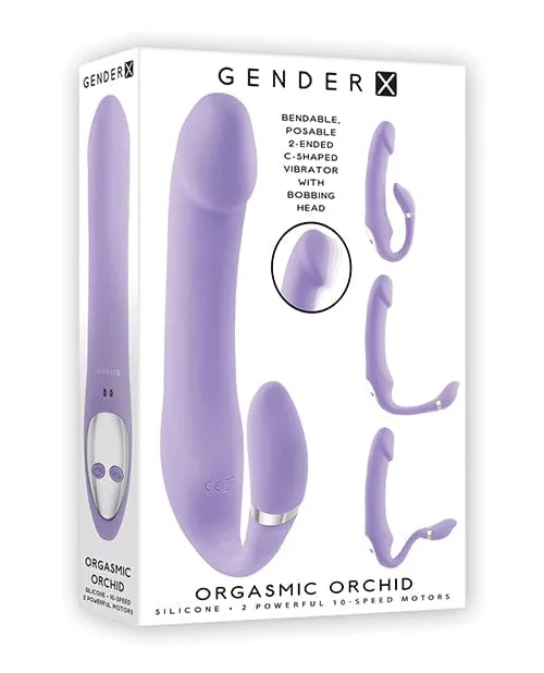 Gender X Orgasmic Orchid Posable Vibrator Purple Gender X Vibrators