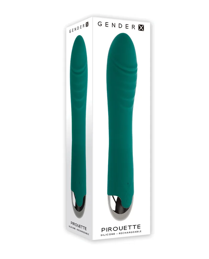Gender X Pirouette Twirling Vibrator Teal Gender X Vibrators