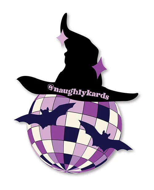 Halloween Witch Disco Ball Sticker Pack of 3 Kush Kards Male Sex Toys