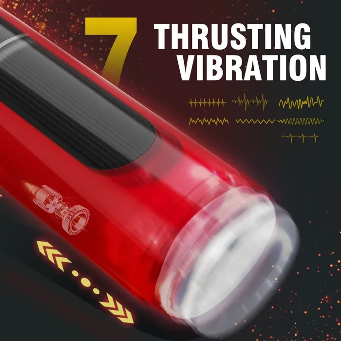 HANNIBAL HANNIBAL Automatic Male Masturbator with 7 Telescopic 7 Vibration Male Sex Toys