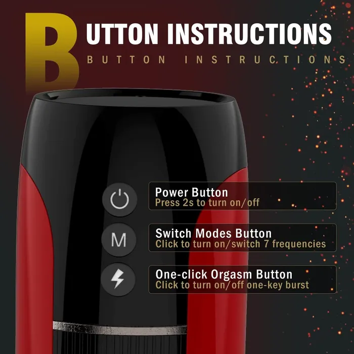 HANNIBAL HANNIBAL Automatic Male Masturbator with 7 Telescopic 7 Vibration Male Sex Toys