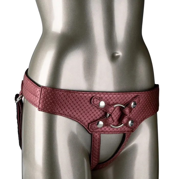 Her Royal Harness the Regal Empress Red CalExotics Female Sex Toys Her Royal Harness the Regal Empress Red CalExotics Female Sex Toys