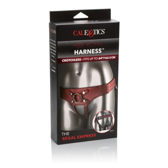 Her Royal Harness the Regal Empress Red CalExotics Female Sex Toys Her Royal Harness the Regal Empress Red CalExotics Female Sex Toys