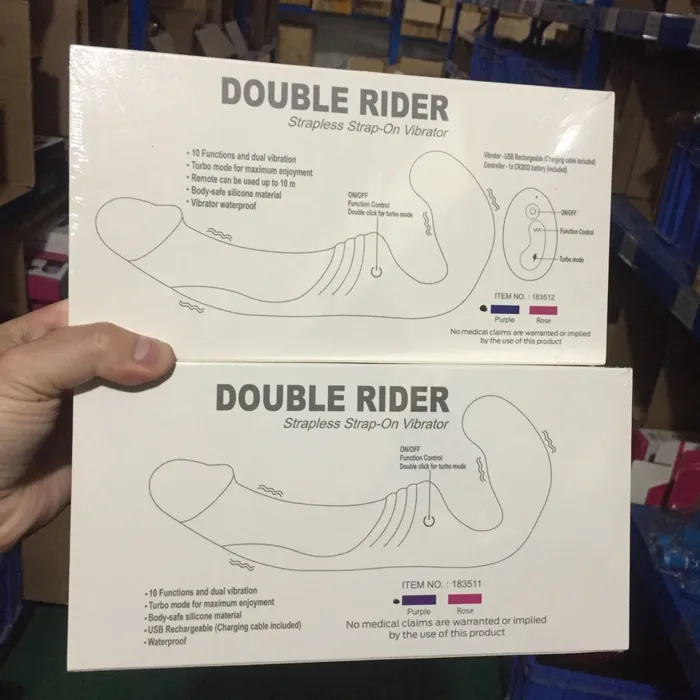 honeysx Female Sex Toys Double Rider Strapless StrapOn Double Dildo For Couples