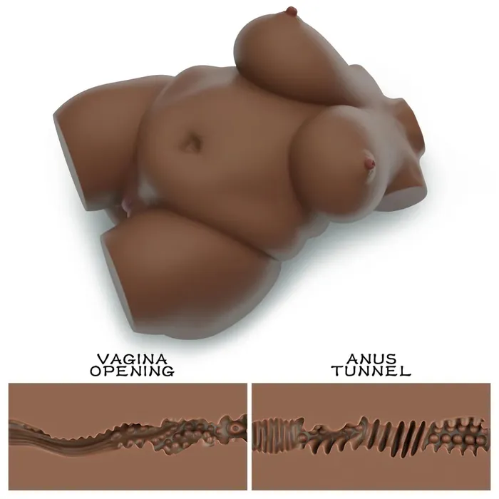 honeysx Male Sex Toys Streetgirls No7 Chocolate Masturbator Half Body Sex Doll
